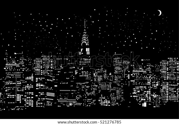 City Lights Stock Vector (Royalty Free) 521276785 | Shutterstock