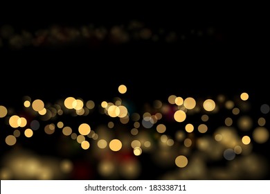 City lights abstraction. Vector eps 10