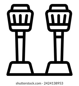 City lights icon outline vector. Sydney city landmark. Template operatic