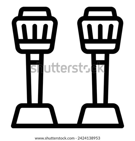 City lights icon outline vector. Sydney city landmark. Template operatic