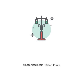 City Of Lights National Culture Paris. flat icon premium vector. modern and professional. creative symbol. regular use icon. ecommerce design for business.eps
