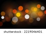 City lights of night bokeh abstract background, Vector eps 10 illustration bokeh particles, Background decoration