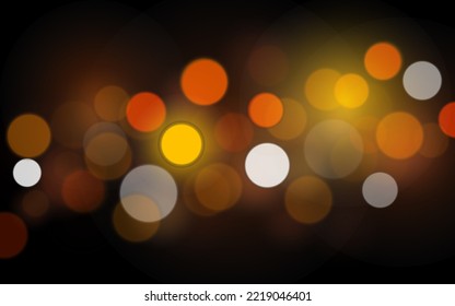 City lights of night bokeh abstract background, Vector eps 10 illustration bokeh particles, Background decoration