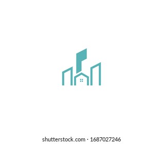 City logo building vector icon house 