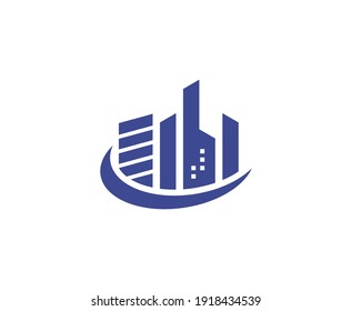 City Logo Building Vector Icon 