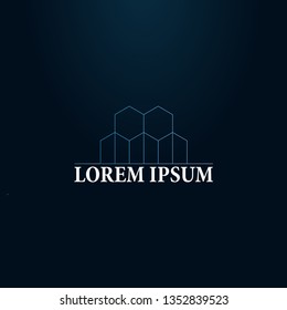 city logo company or logo for real estate company. apartment buildings.