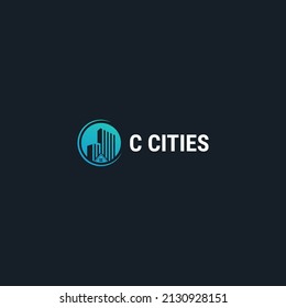 CITY LOGO DESIGN IN CIRCLE WITH THE LETTERS C