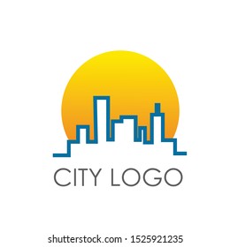 CITY LOGO DESIGN TEMPLATE, EDITABLE VECTOR