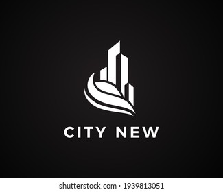 city logo line simple city logo building logo skyline