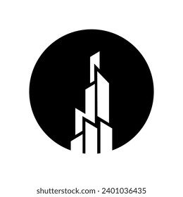 city ​​building logo or modern building