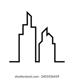 city ​​building logo or modern building