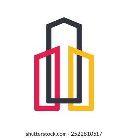 Ilustración de Plantilla de icono de Vector de logotipo de ciudad