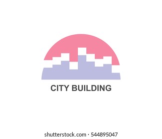 City logo vector illustration. Building and construction