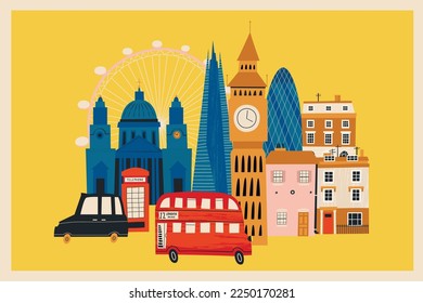 City of London vector illustration