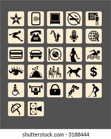 city magazine symbols