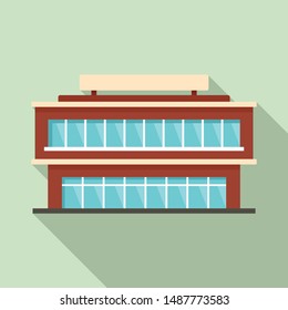 City mall icon. Flat illustration of city mall vector icon for web design