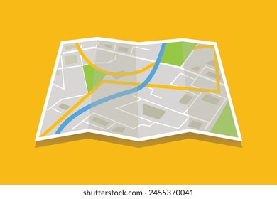 City map 3d design Vector illustration