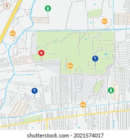 city map for any kind of digital info graphics and print publication. EPS10 separate layers.gps map