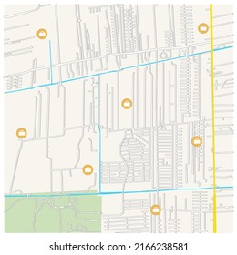 city map for any kind of digital info graphics and print publication.
