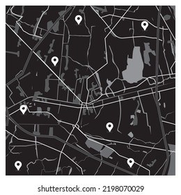 city map for any kind of digital info graphics and print publication.
