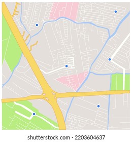 city map for any kind of digital info graphics and print publication.
