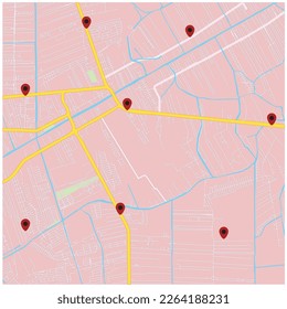 city map for any kind of digital info graphics and print publication.
