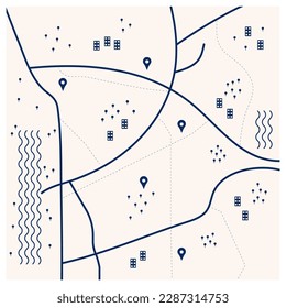 city map for any kind of digital info graphics and print publication.

