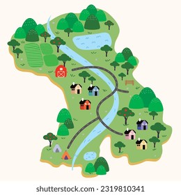 city map for any kind of digital info graphics and print publication.
