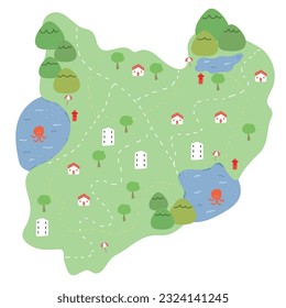city map for any kind of digital info graphics and print publication.
