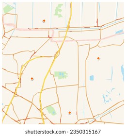 mapa de la ciudad para cualquier tipo de información digital gráfica y publicación impresa.
