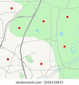 city map for any kind of digital info graphics and print publication.
