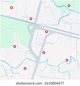 city map for any kind of digital info graphics and print publication.

