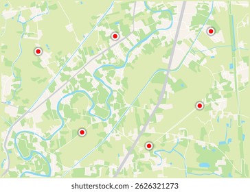 city map for any kind of digital info graphics and print publication.
