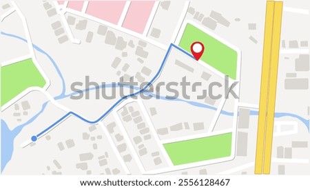 city map for any kind of digital info graphics and print publication.
