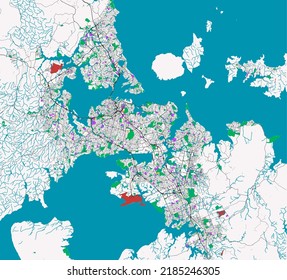 City Map OF Auckland, New Zealand