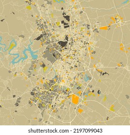 Stadtplan von Austin, Texas, Vereinigte Staaten