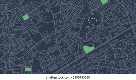 City Map Background In Blue Tone.vector Illustration