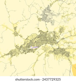 City map of Barquisimeto, Lara, Venezuela