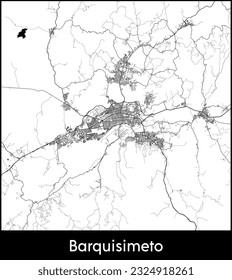 City Map Barquisimeto Venezuela South America vector illustration
