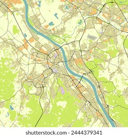 City map of Bonn Germany