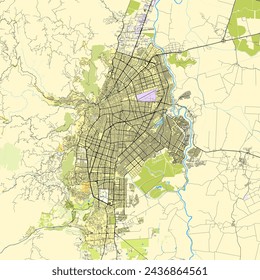 Stadtplan von Cali, Valle del Cauca, Kolumbien