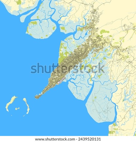 City map of Conakry, Guinea