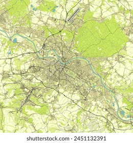 City map of Dresden Germany