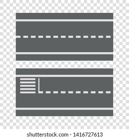 City map element icon. Cartoon illustration of city map element element vector icon for web design