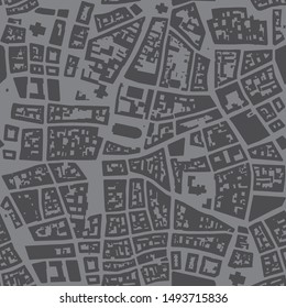 City map of a European city seamless pattern - texture