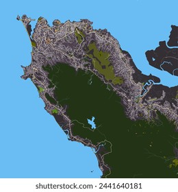 City map of Freetown, Sierra Leone