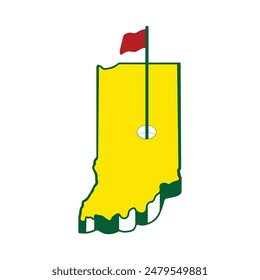 City Map Golf Design Included south and north California Missouri Georgia Virginia Indiana Florida Mississippi Utah Augusta Kentucky Carolina Alabama Ohio Arizona Texas Idaho