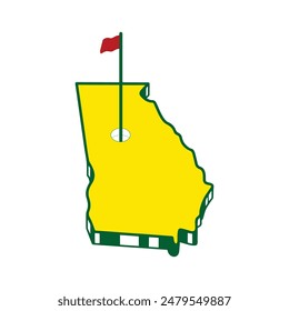 City Map Golf Design Included south and north California Missouri Georgia Virginia Indiana Florida Mississippi Utah Augusta Kentucky Carolina Alabama Ohio Arizona Texas Idaho