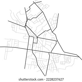 Patrón gráfico de mapas de ciudades en blanco y negro