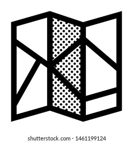 City Map. Icon with Dots Style.